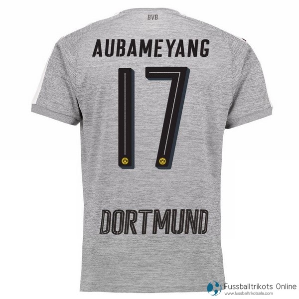 Borussia Dortmund Trikot Ausweich Aubameyang 2017-18 Fussballtrikots Günstig